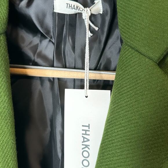 Thakoon Green Single Breasted Wool Coat M - Picture 2 of 10